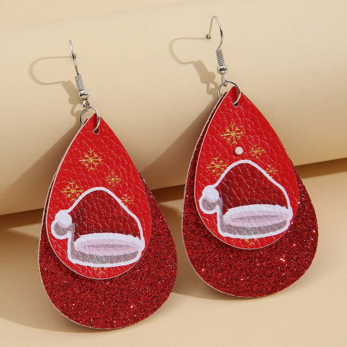 Wholesale Christmas Leather Earrings